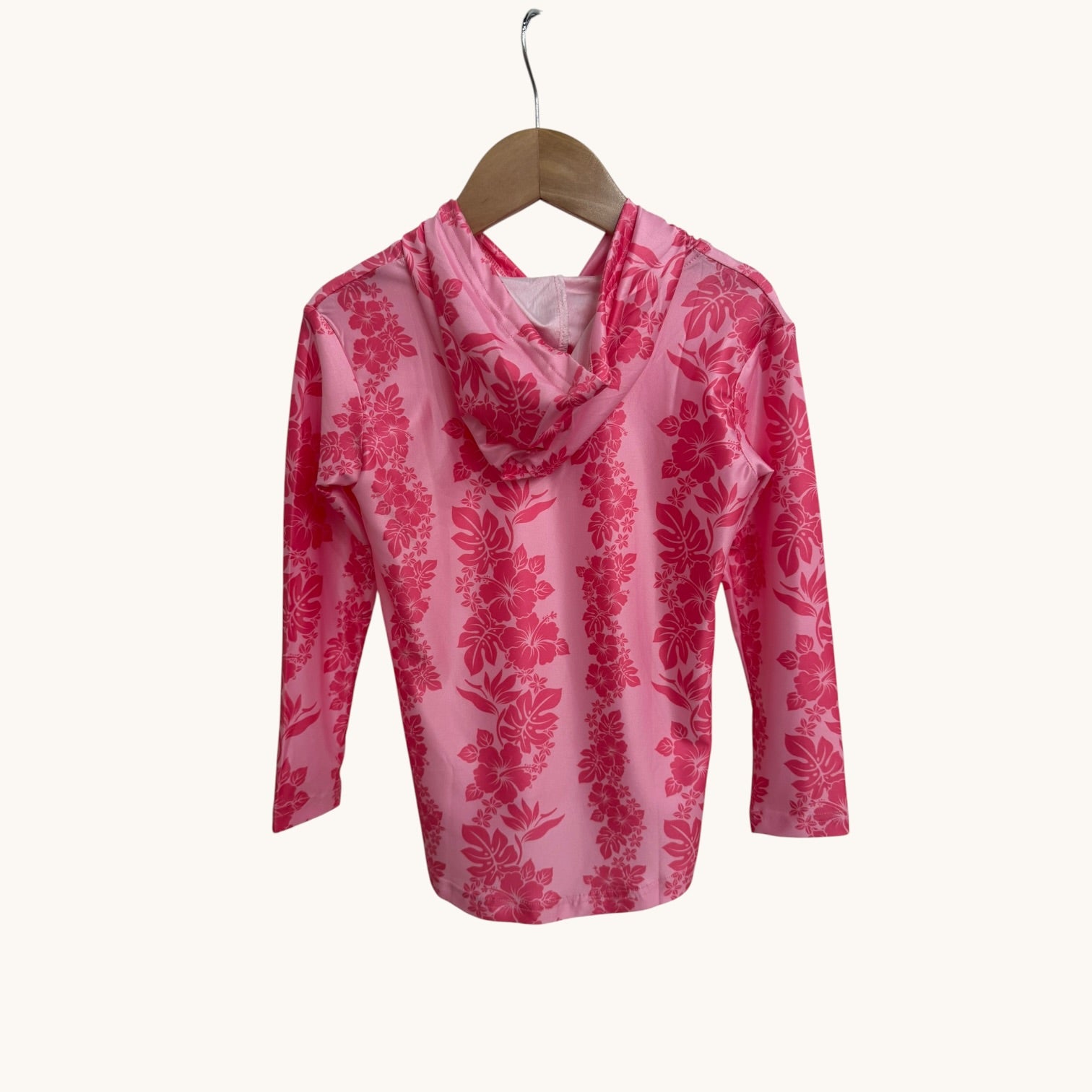 Pink Mauna Lani Dri Fit hooded Long sleeve