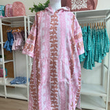 Adult Pink/Brown Lei Hooded Towel