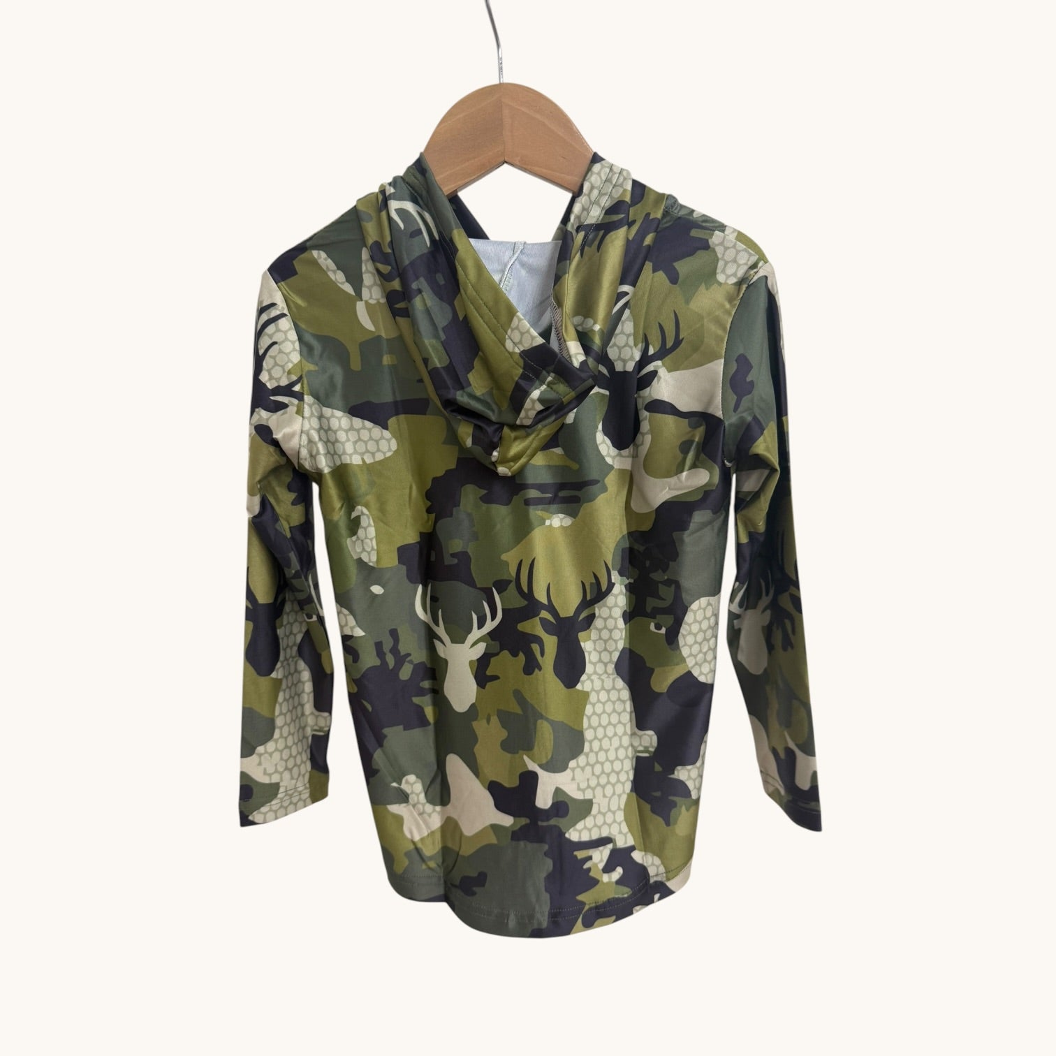 Island Camo Stag Dri Fit hooded Long sleeve