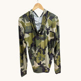 Adult Island Camo Stag Dri Fit Hooded Long Sleeve Tee