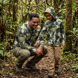 Island Camo Stag Dri Fit hooded Long sleeve