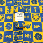 Aloha Puakenikeni Bamboo Swaddle Blanket - Sweet Sweet Honey Hawaii
