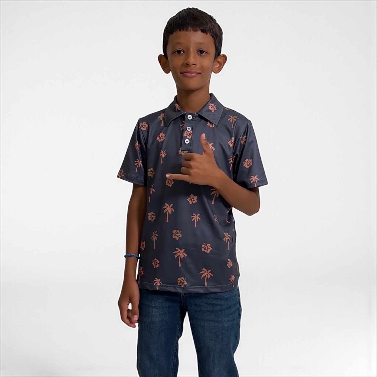 Beachside collared shirt - Sweet Sweet Honey Hawaii