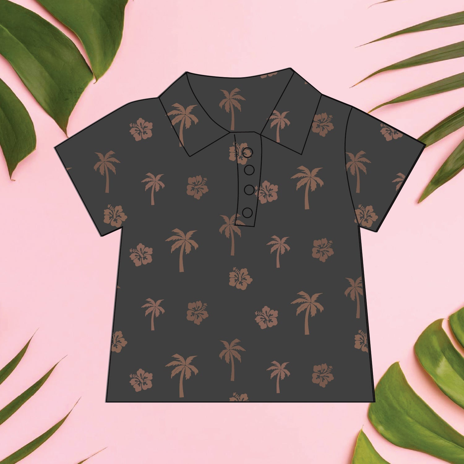 Beachside Men's collared Shirt - Sweet Sweet Honey Hawaii