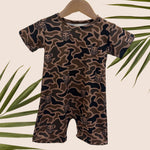 Brown Camo Boar T-Shirt Jumpsuit - Sweet Sweet Honey Hawaii