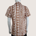 Brown Lei Men's collared Shirt - Sweet Sweet Honey Hawaii
