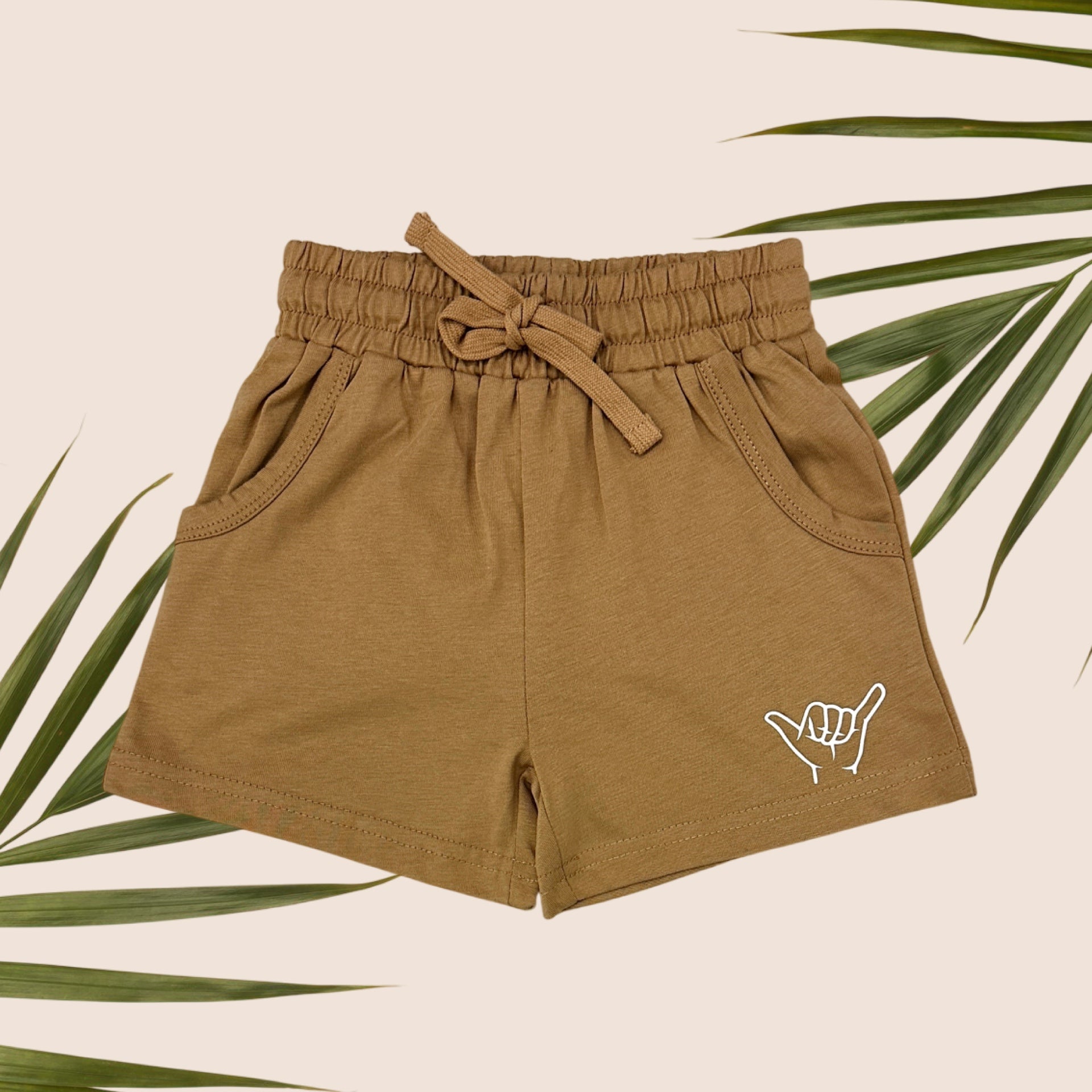 Brown Shaka Shorts - Sweet Sweet Honey Hawaii
