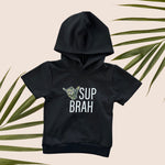 Camo Sup Brah Black Hooded Shirt - Sweet Sweet Honey Hawaii
