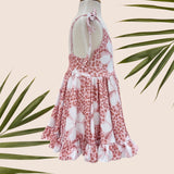 Cheetah Hibiscus Shoulder Tie Dress - Sweet Sweet Honey Hawaii