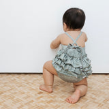 Gardenia Olive Ruffle Halter Romper - Sweet Sweet Honey Hawaii