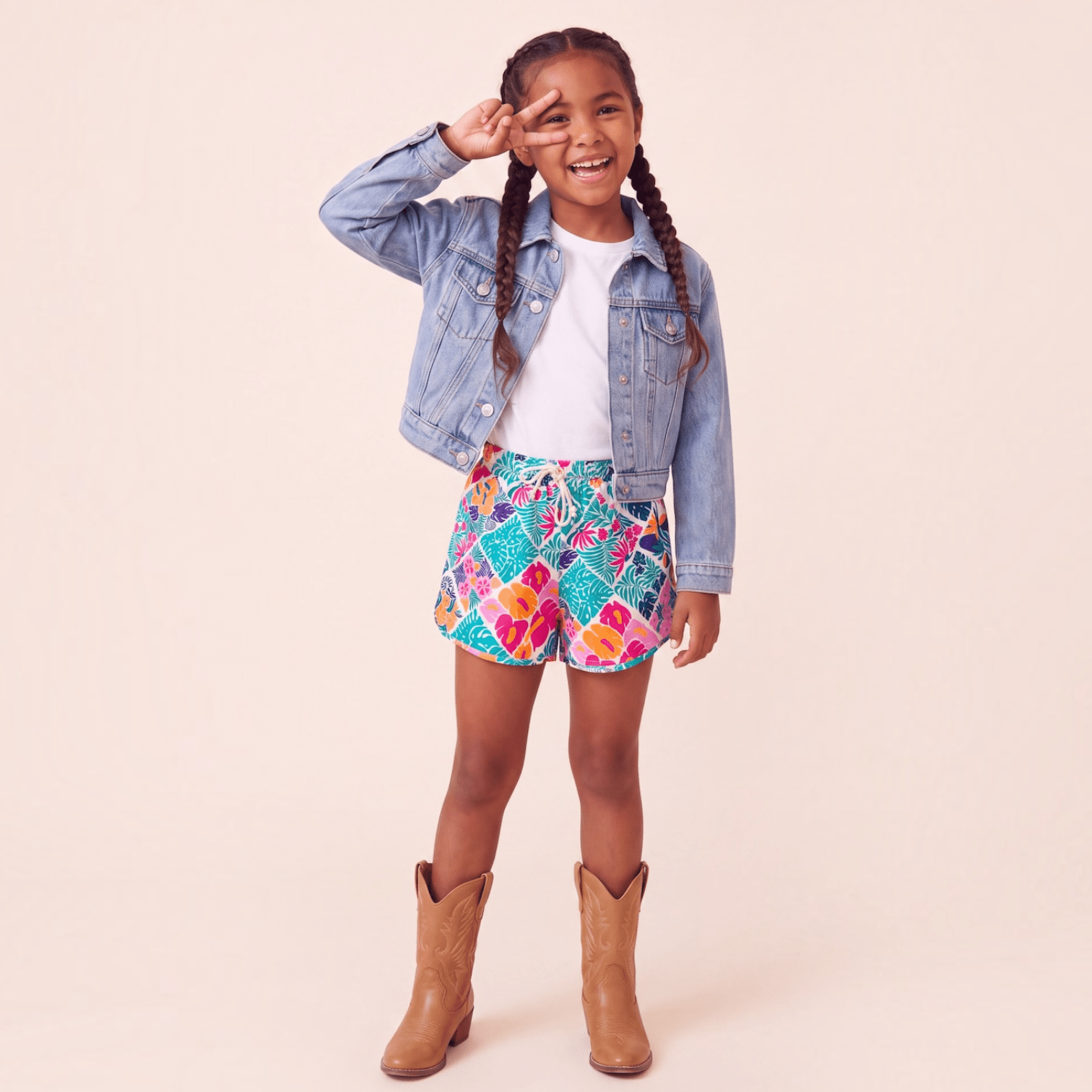 Girl's Tropical Muse Shorts - Sweet Sweet Honey Hawaii