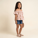 Hibiscus Safari Baby Doll Top - Sweet Sweet Honey Hawaii