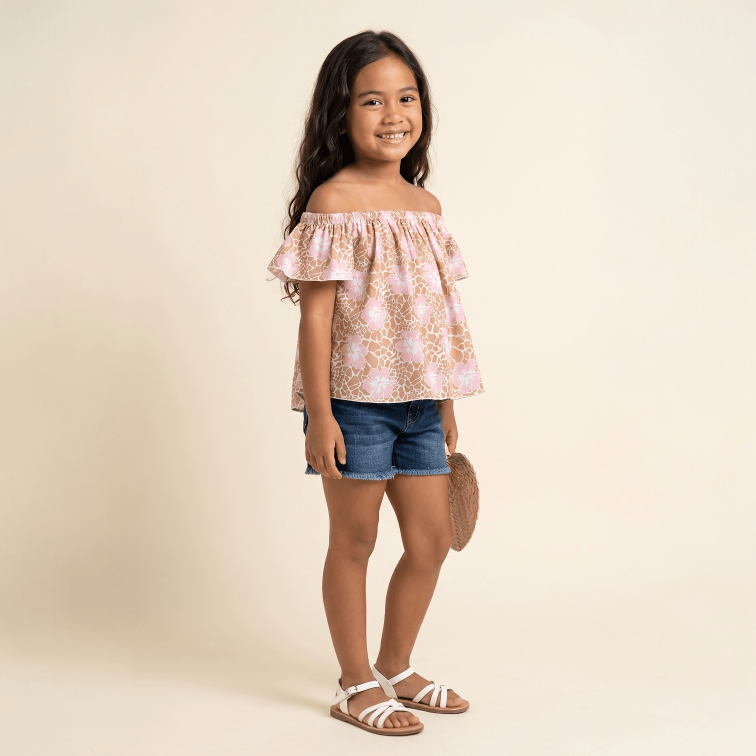 Hibiscus Safari Baby Doll Top - Sweet Sweet Honey Hawaii