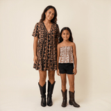 Kid's Brown Lei Ka'a Tube Top - Sweet Sweet Honey Hawaii