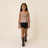 Kid's Brown Lei Ka'a Tube Top - Sweet Sweet Honey Hawaii