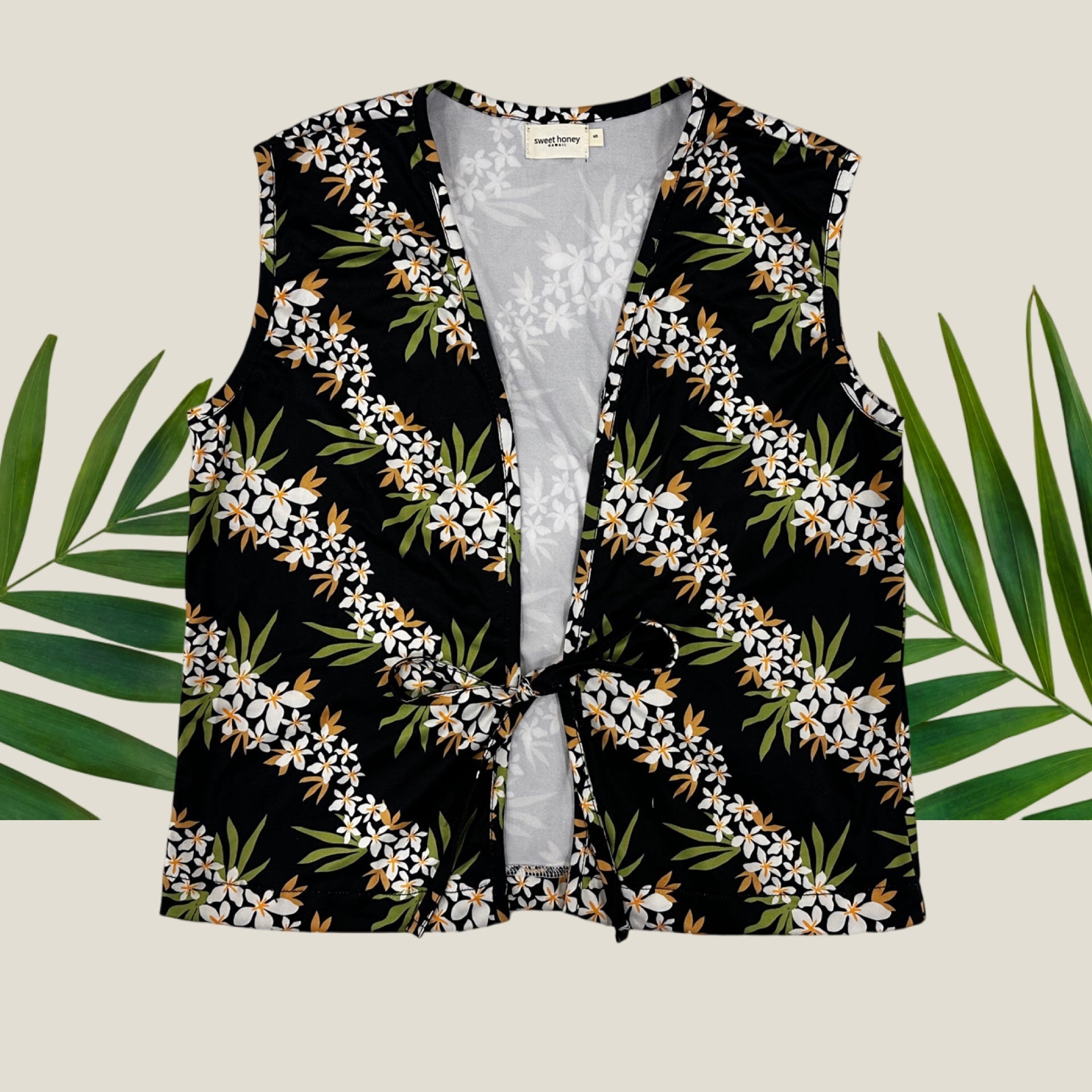 Lei Hiwa Black Womens Asia Top - Sweet Sweet Honey Hawaii
