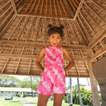 Lei Hiwa Pink Elle Romper - Sweet Sweet Honey Hawaii