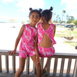 Lei Hiwa Pink Elle Romper - Sweet Sweet Honey Hawaii