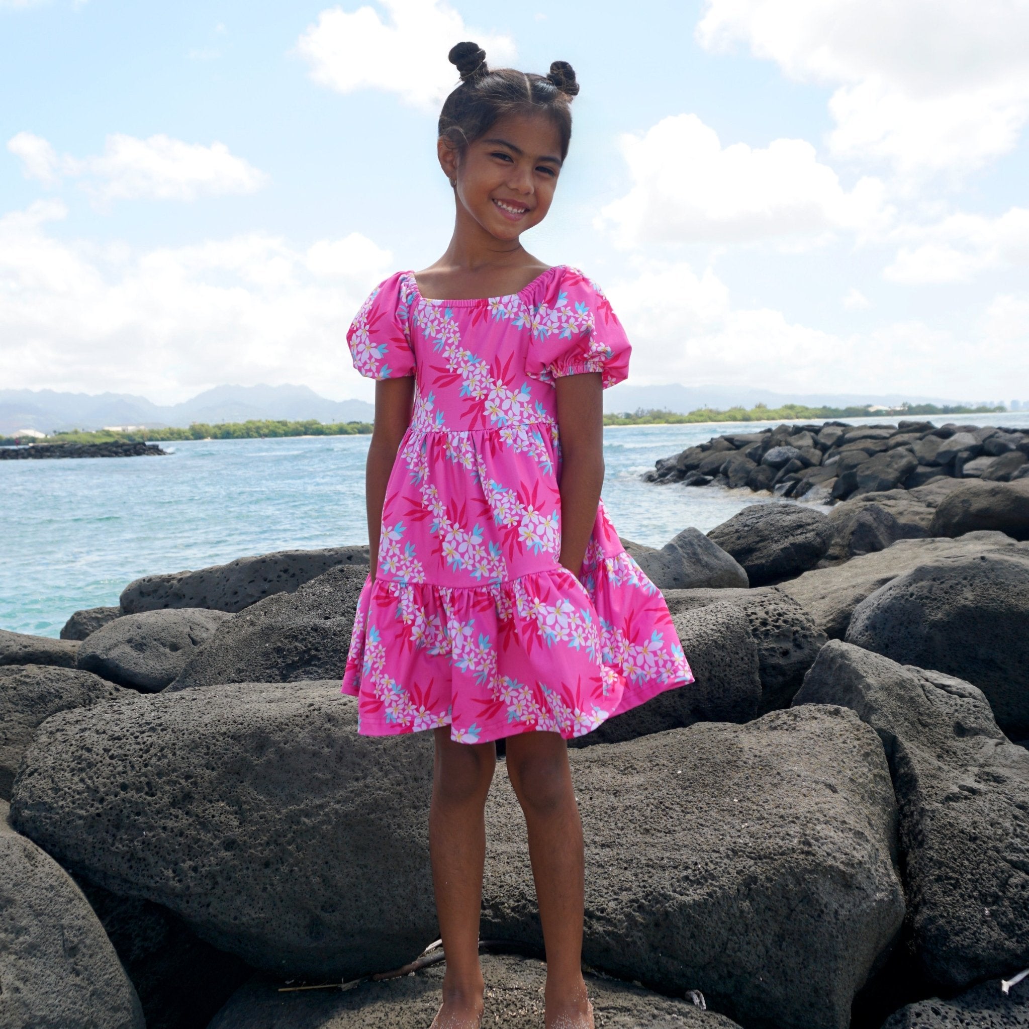 Lei Hiwa Pink Gracie Dress - Sweet Sweet Honey Hawaii