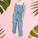 Light Blue Denim Women's Quilt Overalls - Sweet Sweet Honey Hawaii