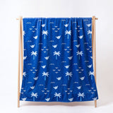 Medium: Westside Blue Minky Blanket - Sweet Sweet Honey Hawaii