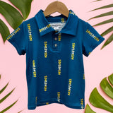 Melia Blue collared shirt - Sweet Sweet Honey Hawaii
