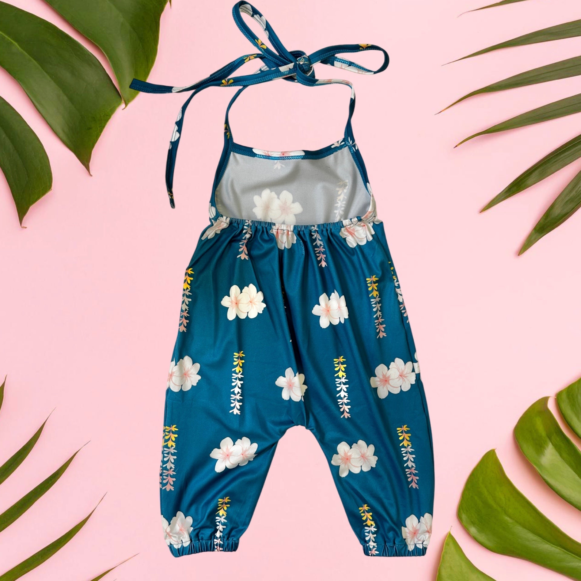 Melia Blue Halter Jumpsuit - Sweet Sweet Honey Hawaii
