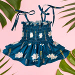 Melia Blue Melody Romper - Sweet Sweet Honey Hawaii