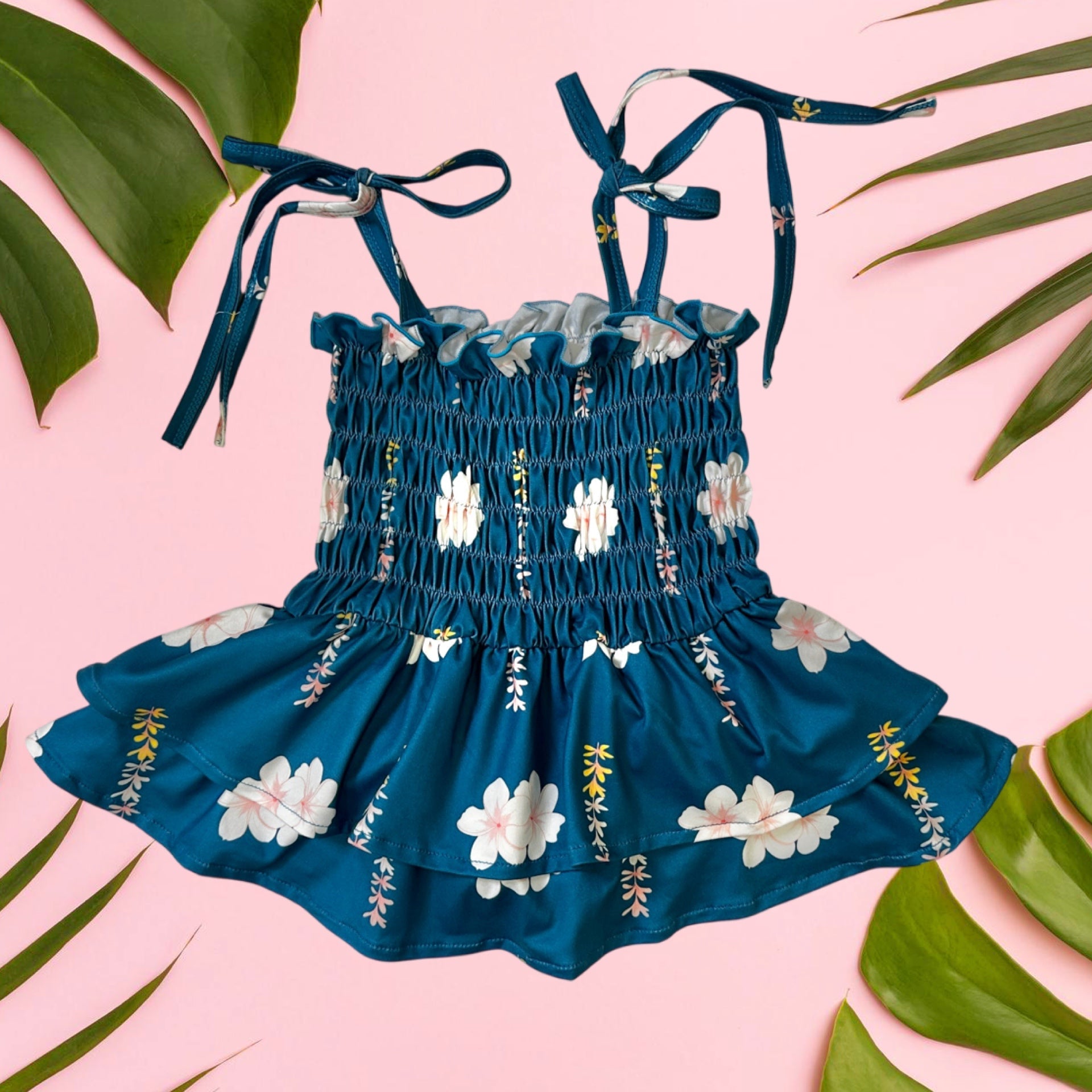 Melia Blue Melody Romper - Sweet Sweet Honey Hawaii
