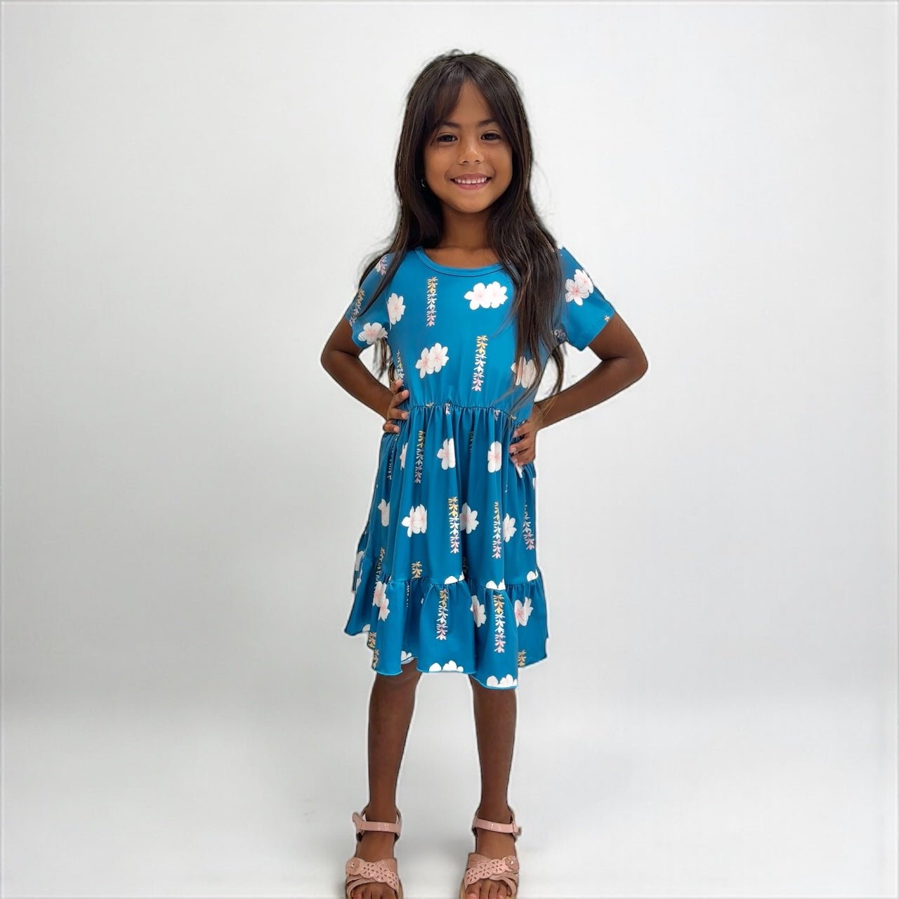 Melia Blue Tee Dress - Sweet Sweet Honey Hawaii