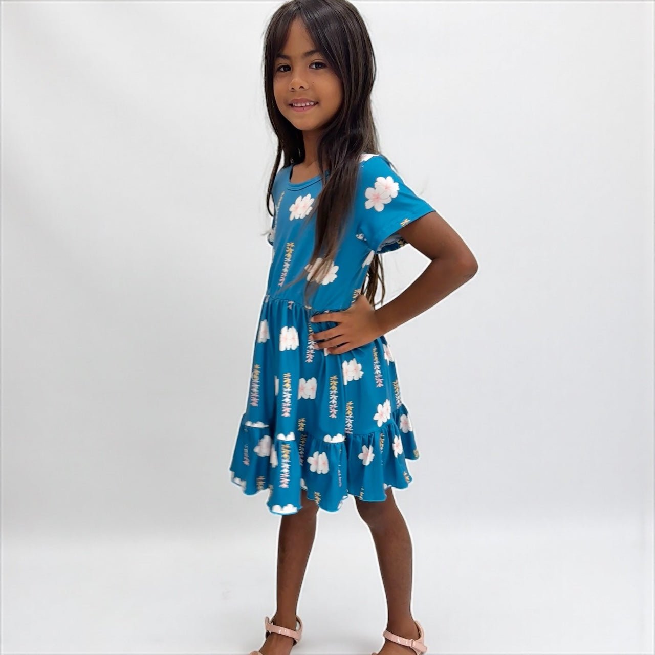 Melia Blue Tee Dress - Sweet Sweet Honey Hawaii