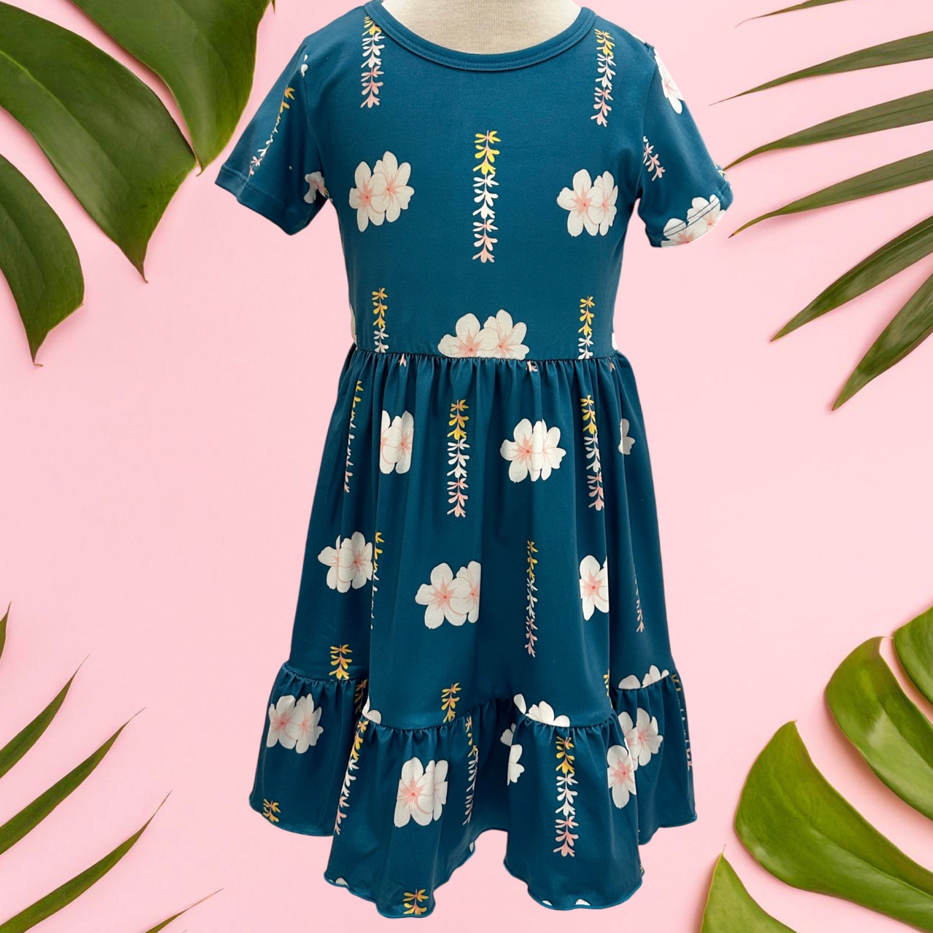 Melia Blue Tee Dress - Sweet Sweet Honey Hawaii