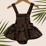 Midnight Denim Quilt Ruffled Onesie - Sweet Sweet Honey Hawaii