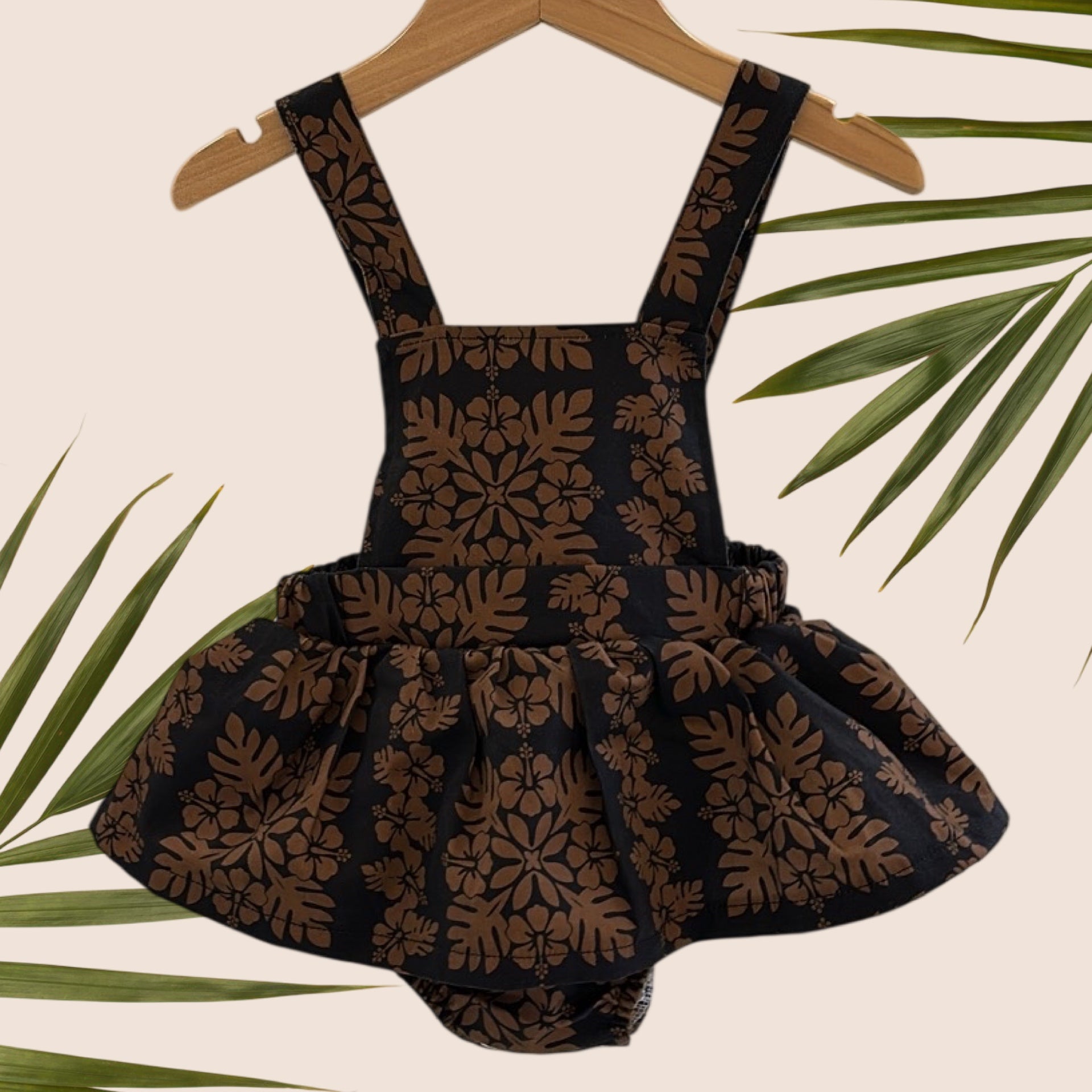 Midnight Denim Quilt Ruffled Onesie - Sweet Sweet Honey Hawaii