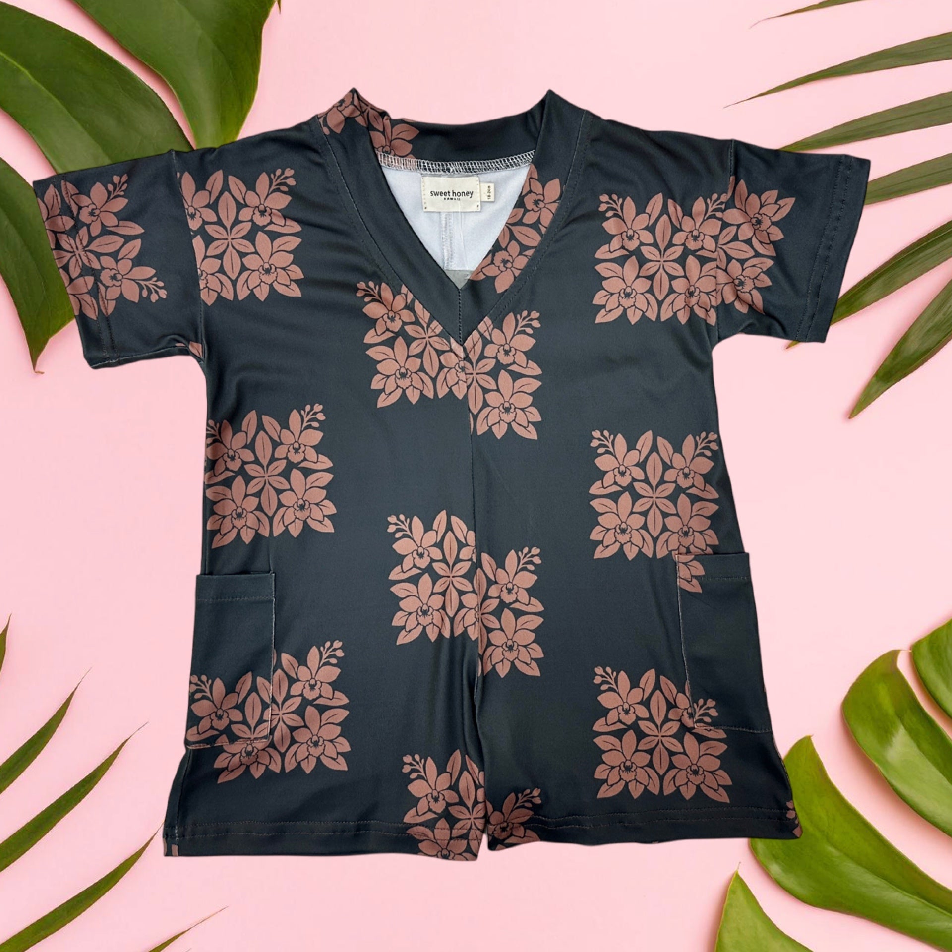Midnight | Heirloom Tee Romper - Sweet Sweet Honey Hawaii