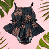 Midnight | Heirloom Thin strap Onesie - Sweet Sweet Honey Hawaii