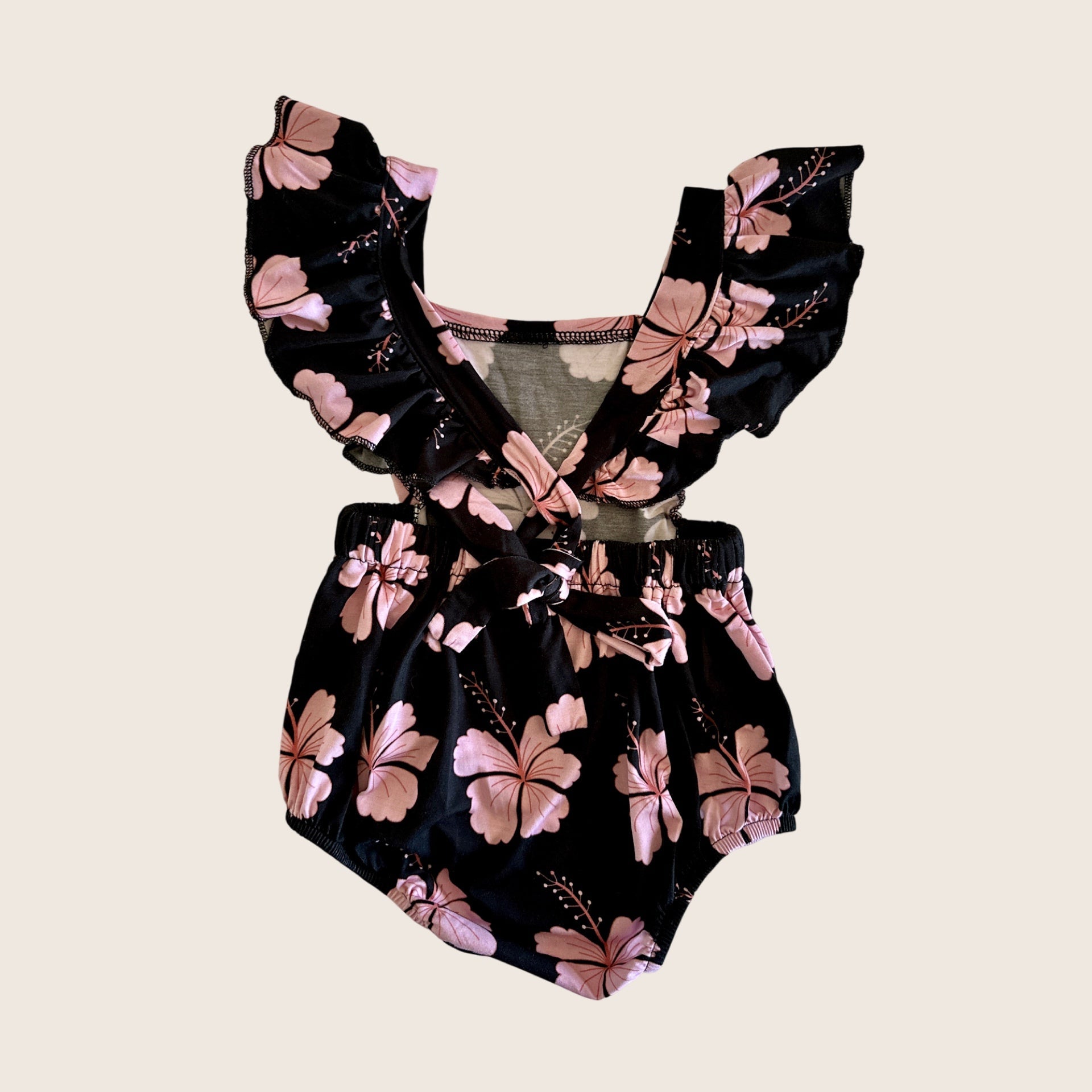 Midnight Hibiscus Flutter Xback Onesie - Sweet Sweet Honey Hawaii