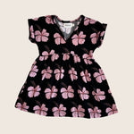 Midnight Hibiscus Tee Dress - Sweet Sweet Honey Hawaii