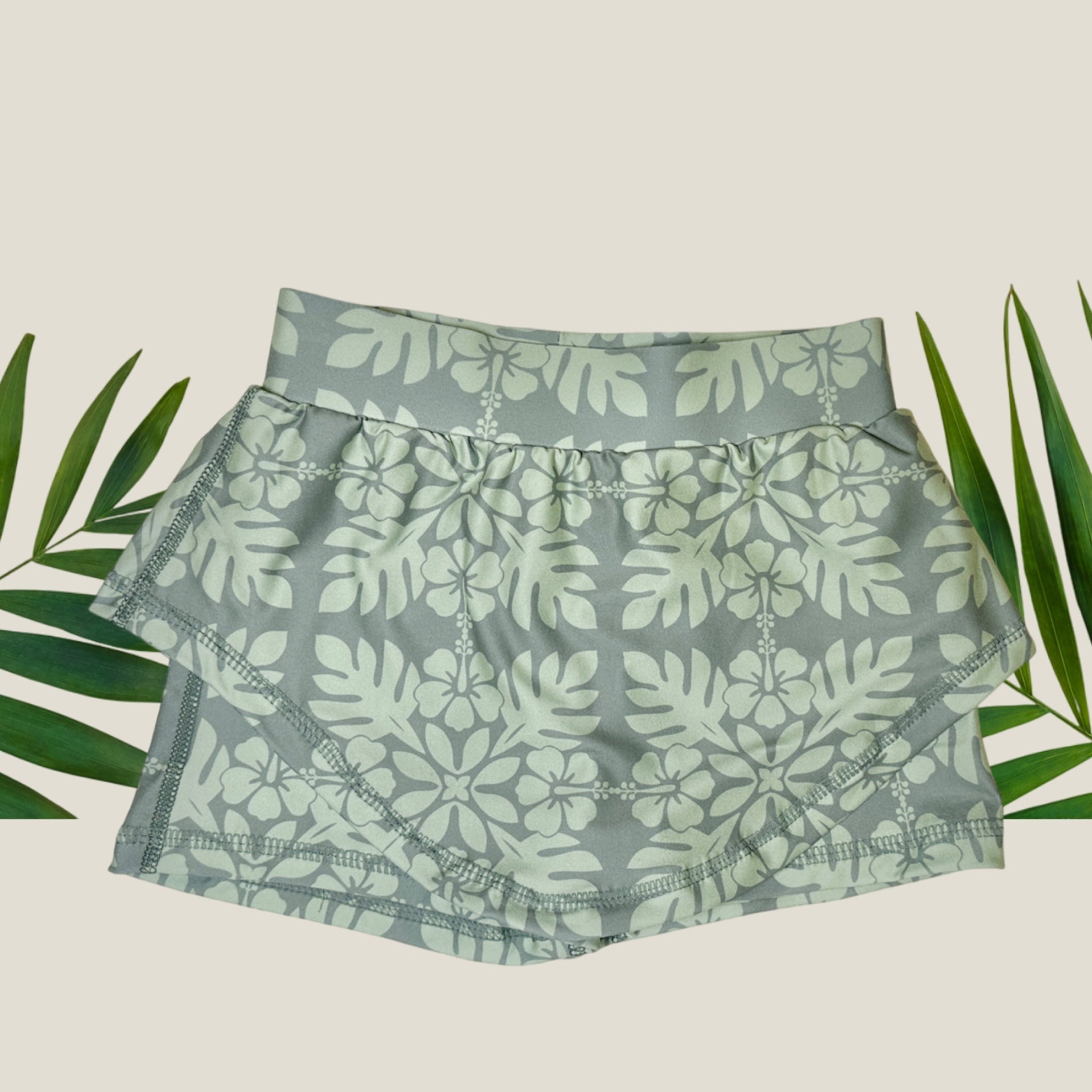 Olive Green Quilt Julia Skort - Sweet Sweet Honey Hawaii