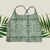 Olive Green Quilt Scarlett Top - Sweet Sweet Honey Hawaii
