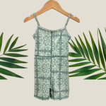 Olive Green Tropical Quilt Sierra Jumpsuit - Sweet Sweet Honey Hawaii