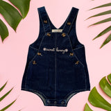 Dark Denim Sweet honey Logo sailor romper