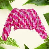 Lei Hiwa Pink Womens long sleeve Top