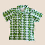 Maile Lei Checkered Collared Shirt