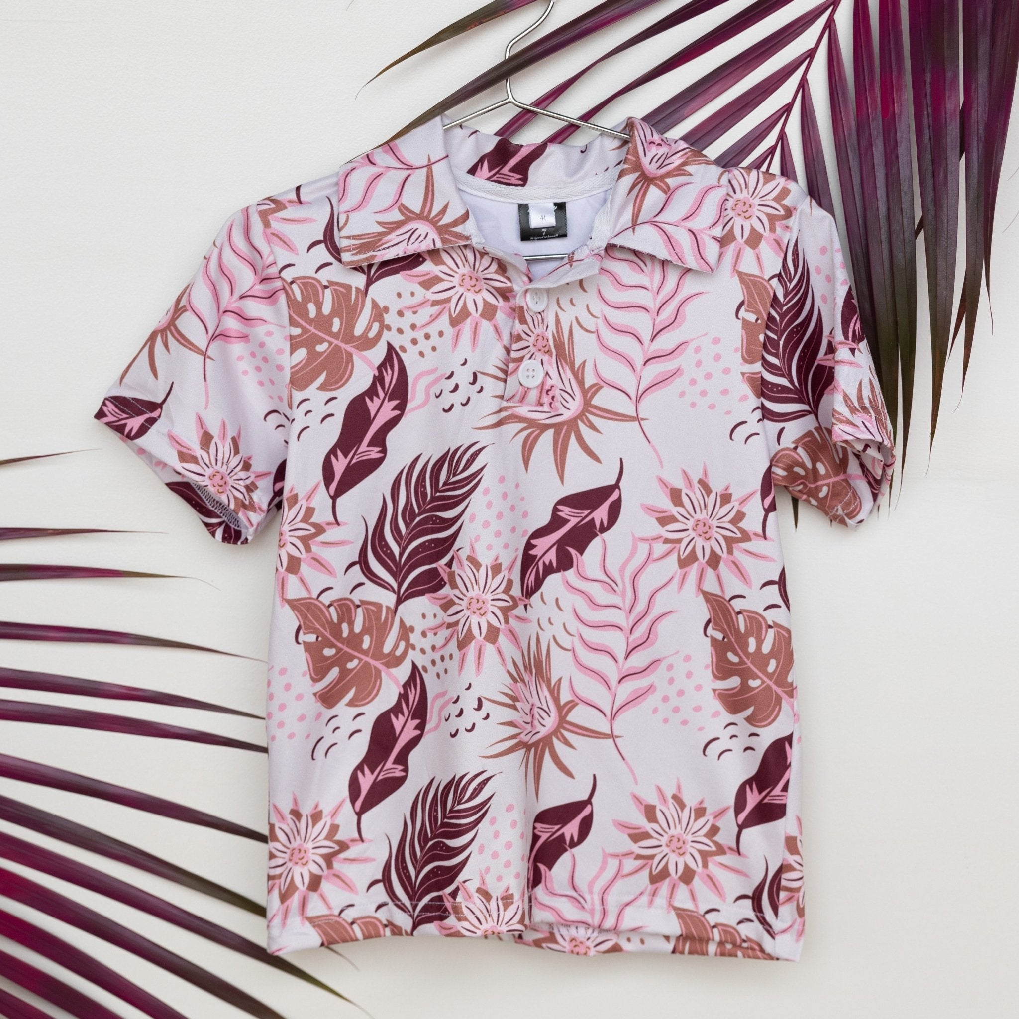 Pahoa Cream Collared Shirt - Sweet Sweet Honey Hawaii