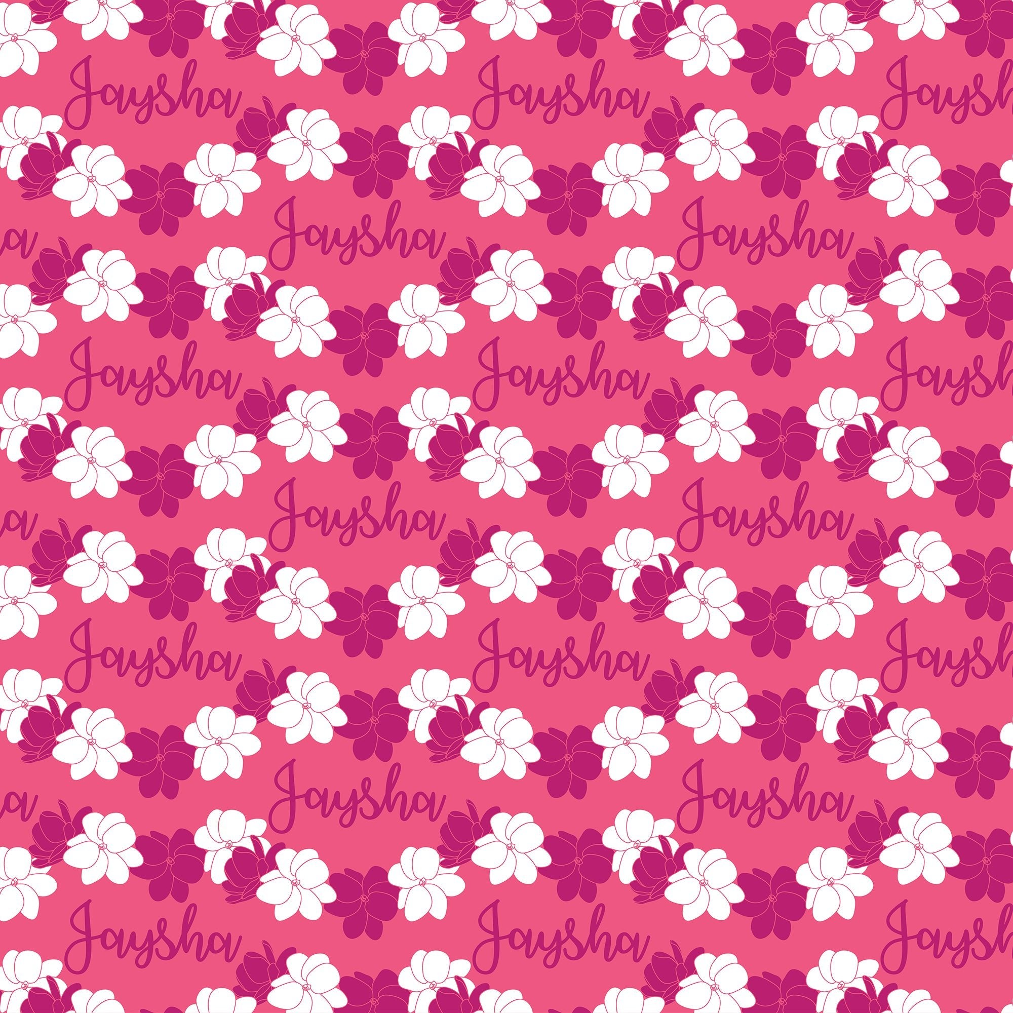 Personalize Blanket: Gardenia Lei - Sweet Sweet Honey Hawaii