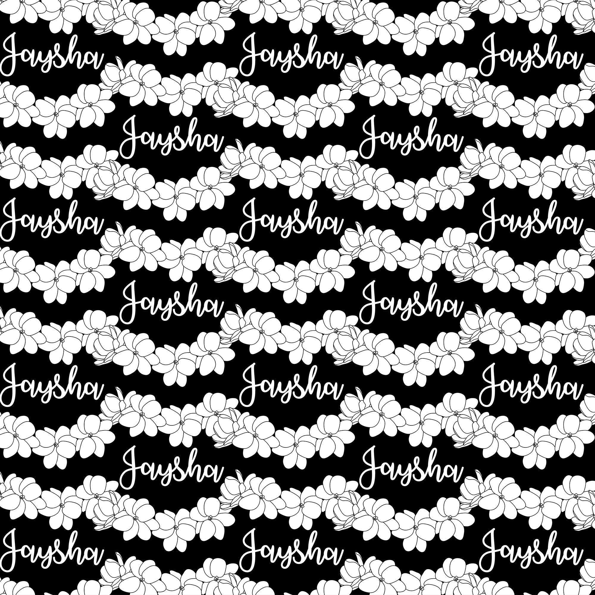 Personalize Blanket: Gardenia Lei - Sweet Sweet Honey Hawaii