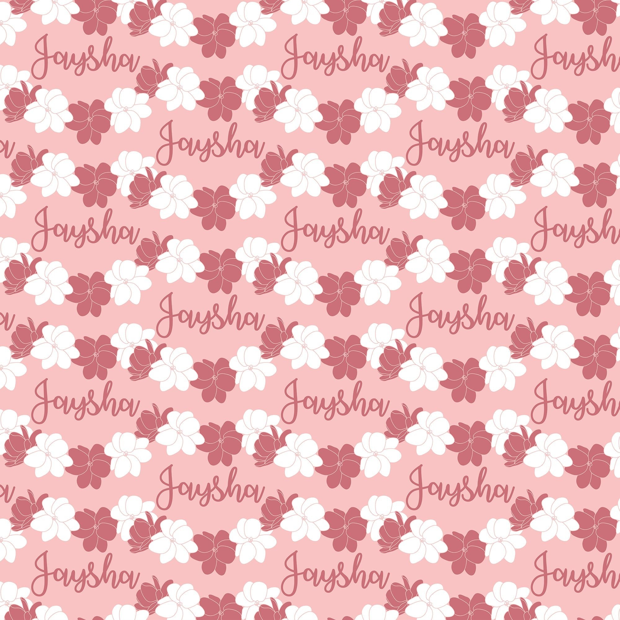 Personalize Blanket: Gardenia Lei - Sweet Sweet Honey Hawaii