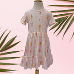 Pink plumeria Palaka Tee Dress - Sweet Sweet Honey Hawaii