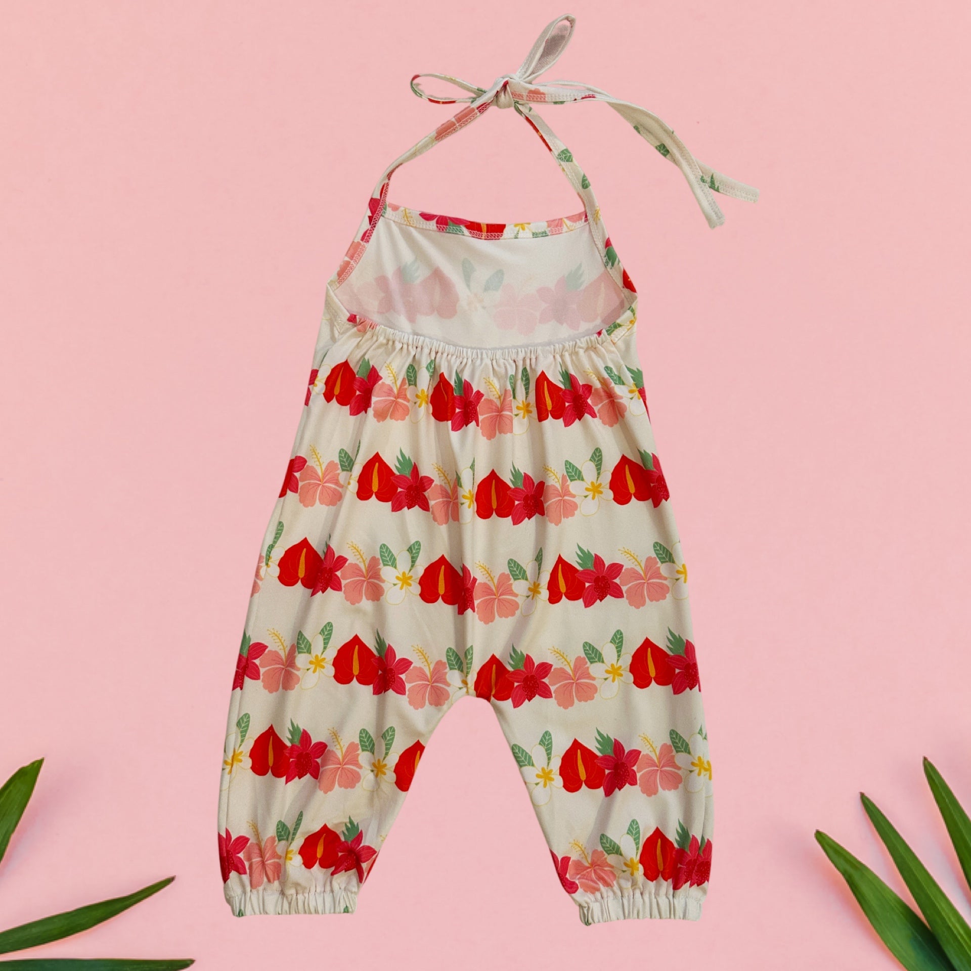 Pua lei Halter Jumpsuit - Sweet Sweet Honey Hawaii